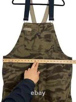 Columbia Gallatin Range Monarch Pass Bibs Mens M Camo Wool Hunting Outfitter