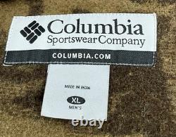 Columbia Gallatin Range Monarch Pass Wool Blend Camo Set XL Jacket Size 36 Pants