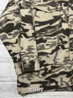 Columbia Gallatin Range Wool Blend Camo Jacket Mens Size XL Hunting Shacket