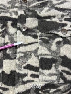 Columbia Gallatin Range Wool Blend Camo Jacket Mens Size XL Hunting Shacket