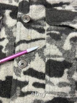 Columbia Gallatin Range Wool Blend Camo Jacket Mens Size XL Hunting Shacket