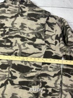 Columbia Gallatin Range Wool Blend Camo Jacket Mens Size XL Hunting Shacket