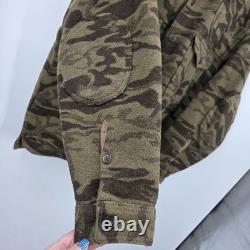Columbia Gallatin Range Wool Blend Jacket Brown Camo Outfitter XL 2000s