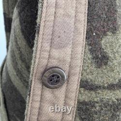 Columbia Gallatin Range Wool Blend Jacket Brown Camo Outfitter XL 2000s