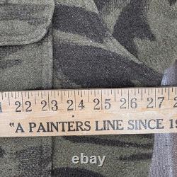 Columbia Gallatin Range Wool Blend Jacket Brown Camo Outfitter XL 2000s