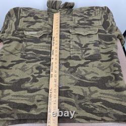 Columbia Gallatin Range Wool Blend Jacket Brown Camo Outfitter XL 2000s