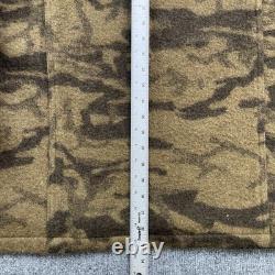 Columbia Gallatin Range Wool Blend Jacket Outfitter Brown Camo Mens Medium