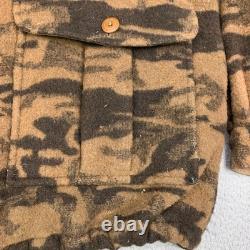 Columbia Gallatin Range Wool Blend Jacket Outfitter Camo L Hunting Fall Winter