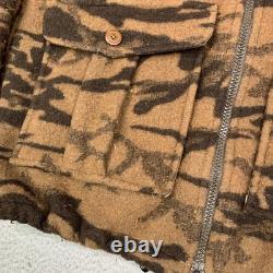 Columbia Gallatin Range Wool Blend Jacket Outfitter Camo L Hunting Fall Winter