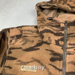 Columbia Gallatin Range Wool Blend Jacket Outfitter Camo L Hunting Fall Winter