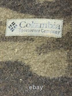 Columbia Gallatin Range Wool Blend Jacket Vintage, Camo, Size L