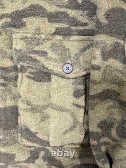 Columbia Gallatin Range Wool Blend Jacket Vintage, Camo, Size L