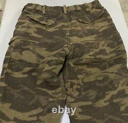 Columbia Gallatin Range Wool Camo Hunting Pants Size Mens 40 x 30 HM8040