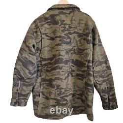 Columbia Gallatin Range Wool Shirt Jacket Shacket Camo Mens XL