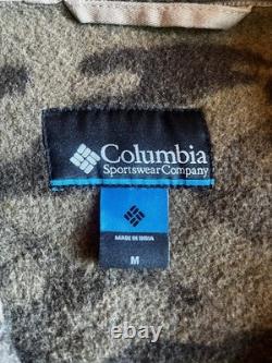 Columbia Jacket Hunting Monarch Pass Gallatin Range Wool Camo Hooded Men's Sz M