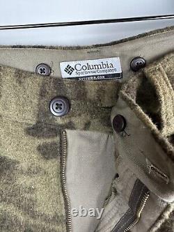 Columbia Men's Gallatin Range Wool Blend Camo Hunting Cargo Pants Size 40 EUC