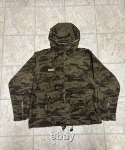 Columbia Monarch Pass Gallatin Range Hooded Jacket Mens Large Camo Wool Hunting