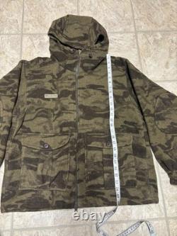 Columbia Monarch Pass Gallatin Range Hooded Jacket Mens Large Camo Wool Hunting