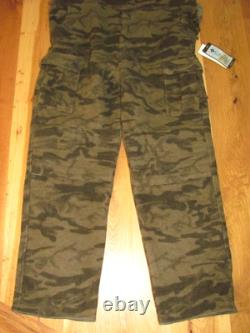 Columbia NWT Gallatin Range Wool Brown Camo Hunting Bib Overalls Men's XL (NYZ7)