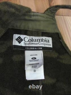 Columbia NWT Gallatin Range Wool Brown Camo Hunting Bib Overalls Men's XL (NYZ7)