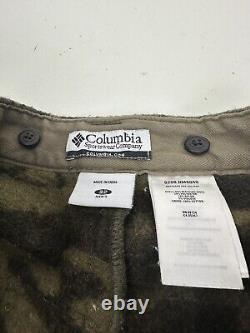 Columbia Outfitter Camo Gallatin Range Wool Blend Jacket Pant Set Sz M / 32