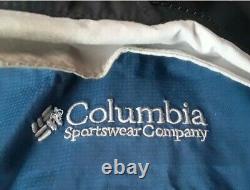 Columbia Titanium Omnitech Shell Parka Jacket L Blue Tnf