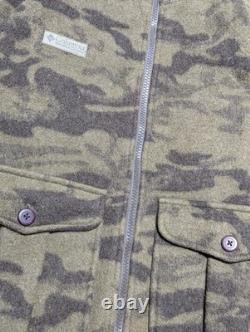 Columbia WOOL Camo Hunting Jacket Gallatin Range HEAVY Sz Small NICE