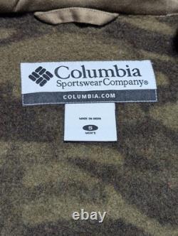 Columbia WOOL Camo Hunting Jacket Gallatin Range HEAVY Sz Small NICE