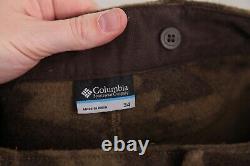 Columbia Wool Blend PHG Camo Pants Gallatin Range Monarch Pass Size 34W