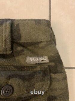 Columbia Wool Blend PHG Gallatin Range Camo Pants Size 36W X 31L