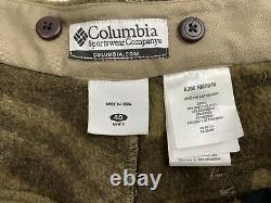 Columbia Wool Blend PHG Gallatin Range Camo Pants Size 40W Hunting Thick