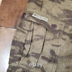 Columbia Wool Gallatin Range Cargo Camo Hunting Shooting Pants 40x34 Outdoors