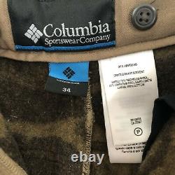 Columbia Wool PHG Gallatin Range Cargo Camo Hunting Pants Men's Size 33x36
