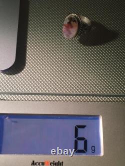 Dendritic Agate Stone Ring Sterling Silver Handmade Antiqen For Men And Women