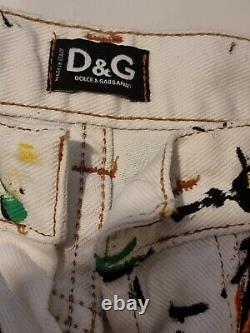 Dolce And Gabbana Hand Painted Jeans ITTIERRE RANGE Vintage Classic men/woman's
