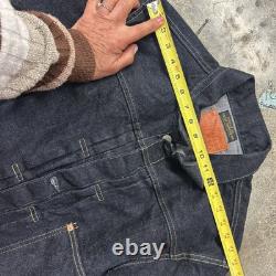 Double RL RRL Men's Blue Denim JEAN Jacket L POCKET new