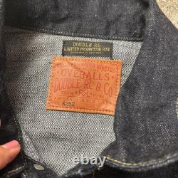 Double RL RRL Men's Blue Denim JEAN Jacket L POCKET new