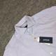 Eton Dress Shirt Men's 15.5 39 Blue Striped Contemporary Business Twill Button U