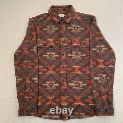 FAHERTY Doug Good Feather Legend Sweater Shirt Western Range Shadow Aztec Size M