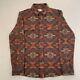 Faherty Doug Good Feather Legend Sweater Shirt Western Range Shadow Aztec Size M