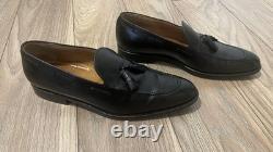 FINSBURY Classic Range Black Tassel Men's Loafers, Made in Europe, Size 9.5 Men