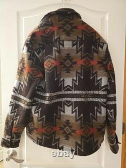 Faherty Doug Good Feather Range Aztec Fleece Lined CPO Jacket Size Medium NEW