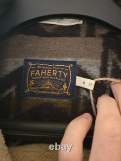 Faherty Doug Good Feather Range Aztec Fleece Lined CPO Jacket Size Medium NEW