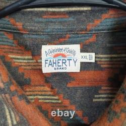 Faherty Legend Sweater Shirt Men's XXL Multi Western Range Doug Good Feather