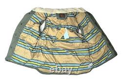 Faherty Range Down Vest Mens Nylon / Leather in Pine Cone Puffer Sz L NWT $448