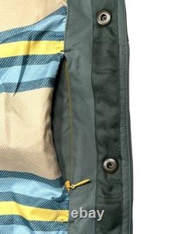 Faherty Range Down Vest Mens Nylon / Leather in Pine Cone Puffer Sz L NWT $448