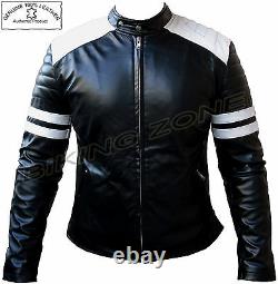 Fight Club Style Range (brad Pitt) Mens Fashion Premium Analene Leather Jacket