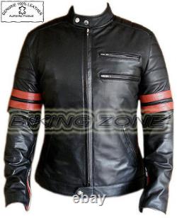 Fight Club Style Range (brad Pitt) Mens Fashion Premium Analene Leather Jacket