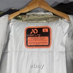 First Lite North Range Puffy Jacket Mens Large Advantage Max-1 Camo Hunting