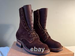 Frank's Boots Front Range Mocha Rough out (Men's 5B / Women's 7B) Retail $590